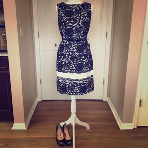 Black Lace Sheath Dress by The Limited